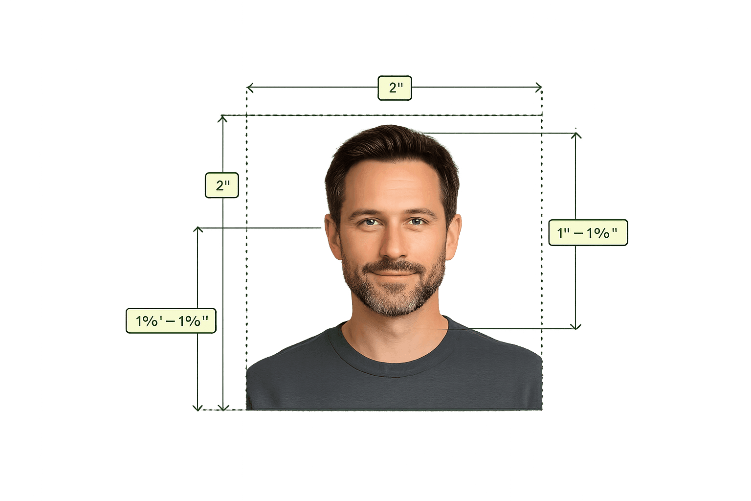 DS-160 US Visa Photo editor — 600×600px biometric sample