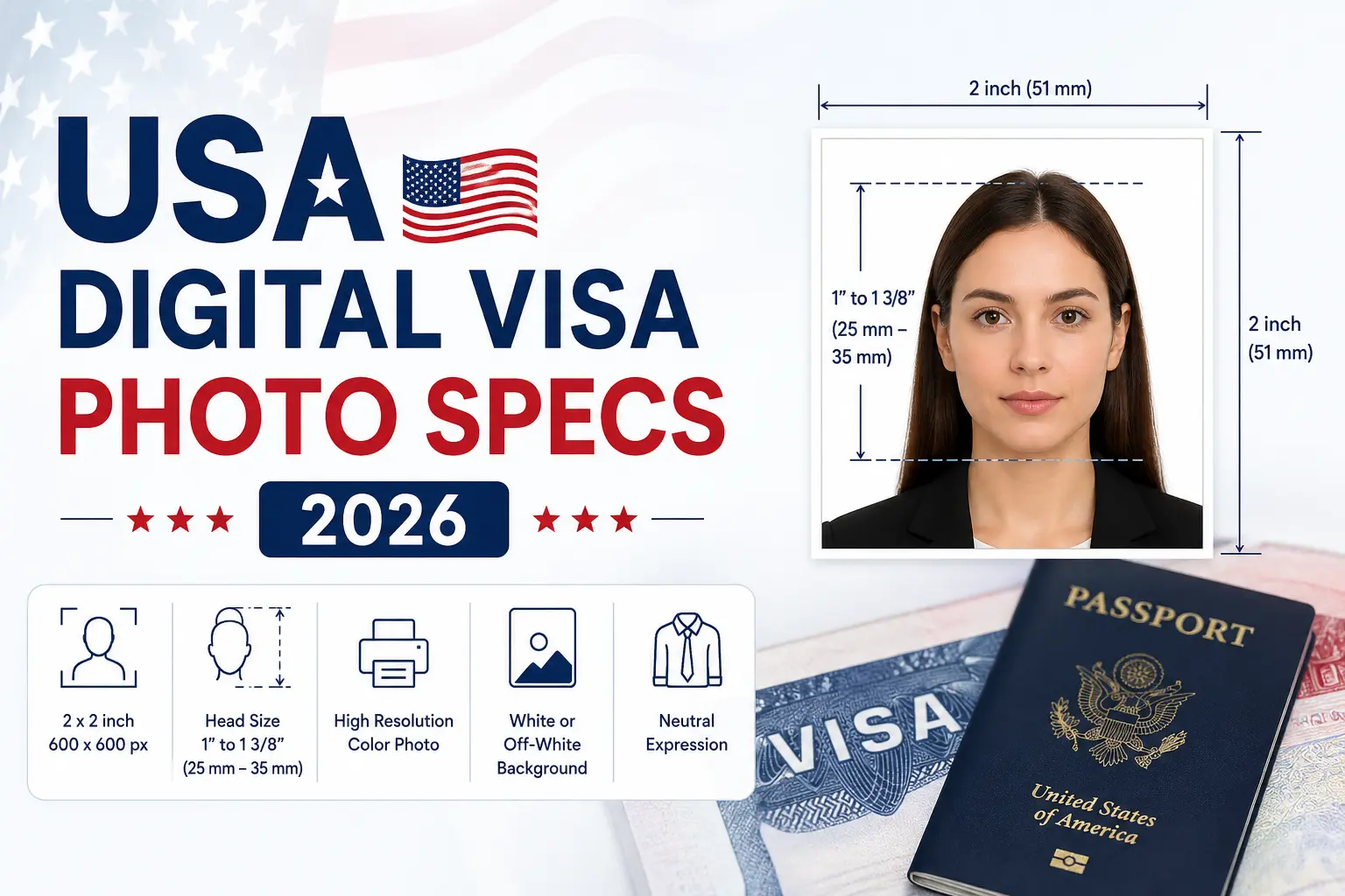 Digital US Visa Photo Specs 2026: Official DS-160 Upload Guide